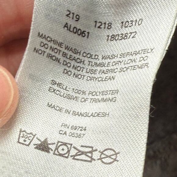 Columbia gray striped turtleneck sweater womens XL gorpcore cozy outdoor hiking - Picture 3 of 7